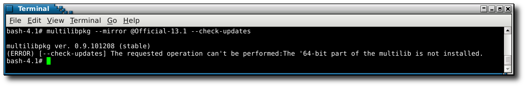 using multilibpkg in mode --check-updates (2)